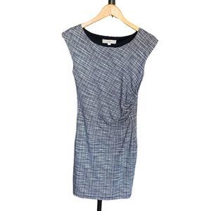 Ann Taylor LOFT black and white capped sleeve dress-Size Small